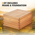 thumbnail image 5 of 10 Frame Deep Brood Beehive Board Unassembled Bee Box Wax Coated Bee Hives Body Comes with PACK of Screws(No Frames or Foundations), 5 of 5