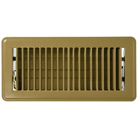 Mintcraft Air - FR01-4X10B Floor Register Brown 4 X10, Brown finish By Mintcraft