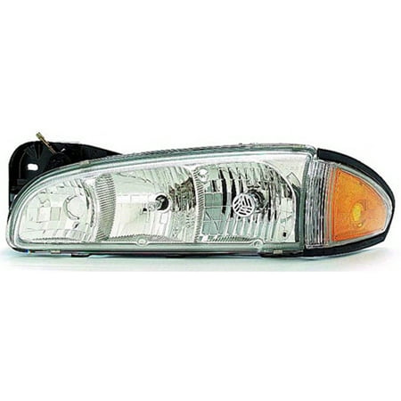 Pontiac Bonneville Headlight Lh Driver - 1996-1999 Pontiac Bonneville Driver Side Left Head Lamp Combo Assembly 16524193