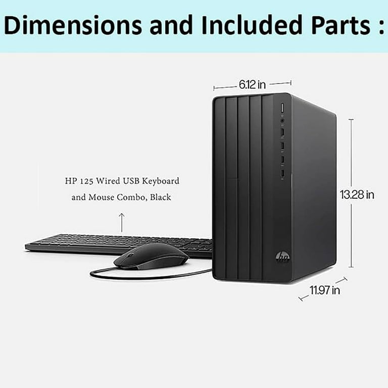 PC HP 290 G1 MT Reconditionné - Intel I7-6700, 32Go RAM, SSD 240Go, Windows 11, WiFi