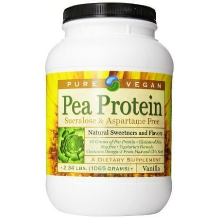 Pure Vegan Pea Protein Dietary Supplement, Vanilla, 2.34 ... Pure Vegan Pea Protein Dietary Supplement, Vanilla, 2.34 ...