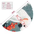 thumbnail image 3 of Yiaed Cockatoo Red Berries Print Christmas Tree Skirt , Tree SkirtsTree Mat for Christmas Winter Holiday Indoor Decorations-36", 3 of 7