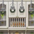 thumbnail image 2 of AUDeals 4pc Christmas Cabinet Decorations, Mini Wreaths with Red Berries for Tabletop Mantel Shelf, Holiday Home Beautification, Festive Atmosphere Creation, 2 of 5