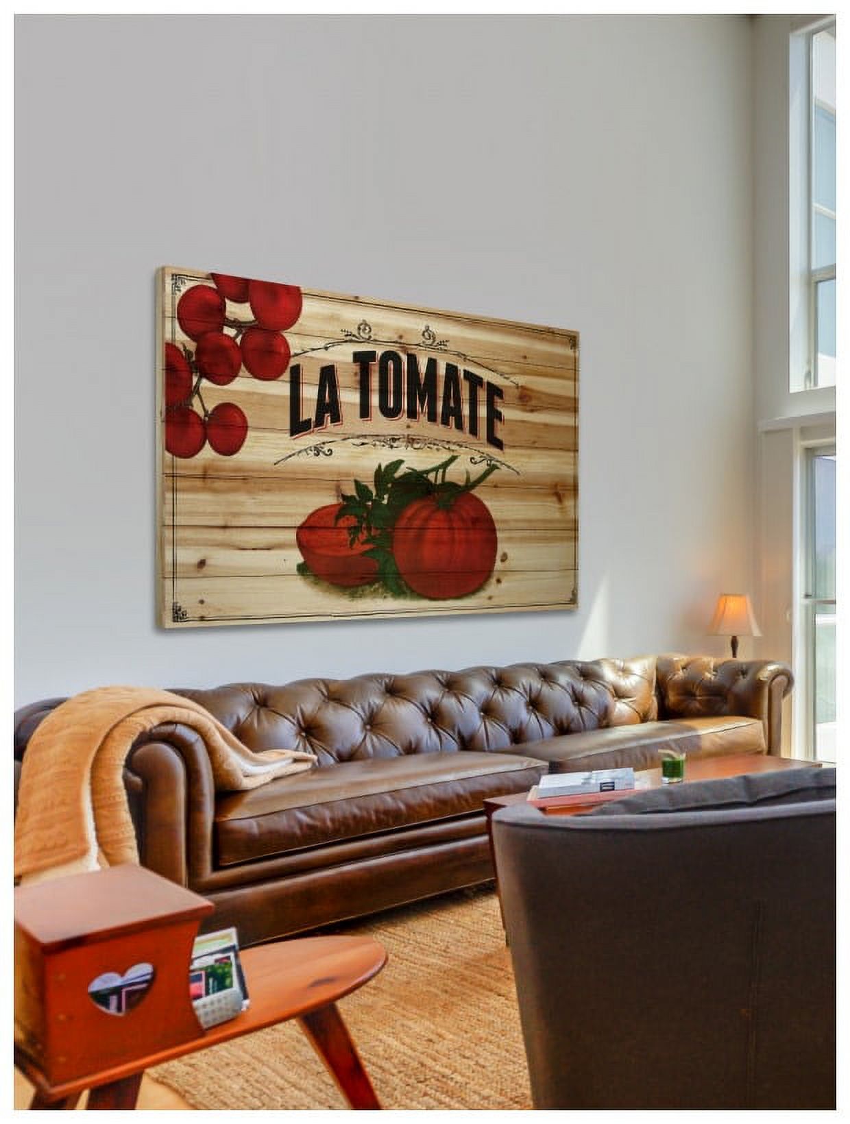 Marmont Hill "French Produce Tomato" Painting Print on Natural Pine Wood