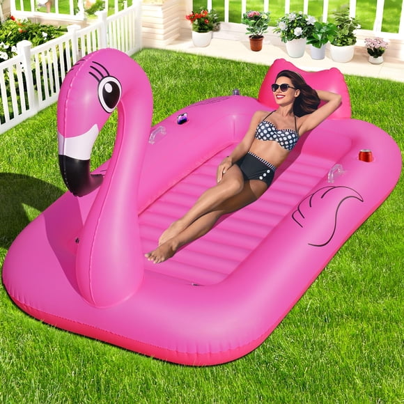 Tumbona inflable para bronceado y piscina Float LanAqua Flamingo 2025