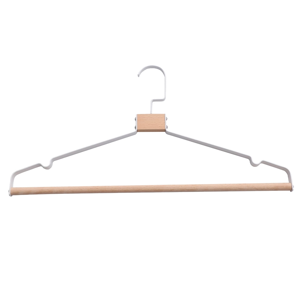 WRISTBIQUE 3Pcs Thickened White 360 Degree Rotatable Hangers for Clothes Rack
