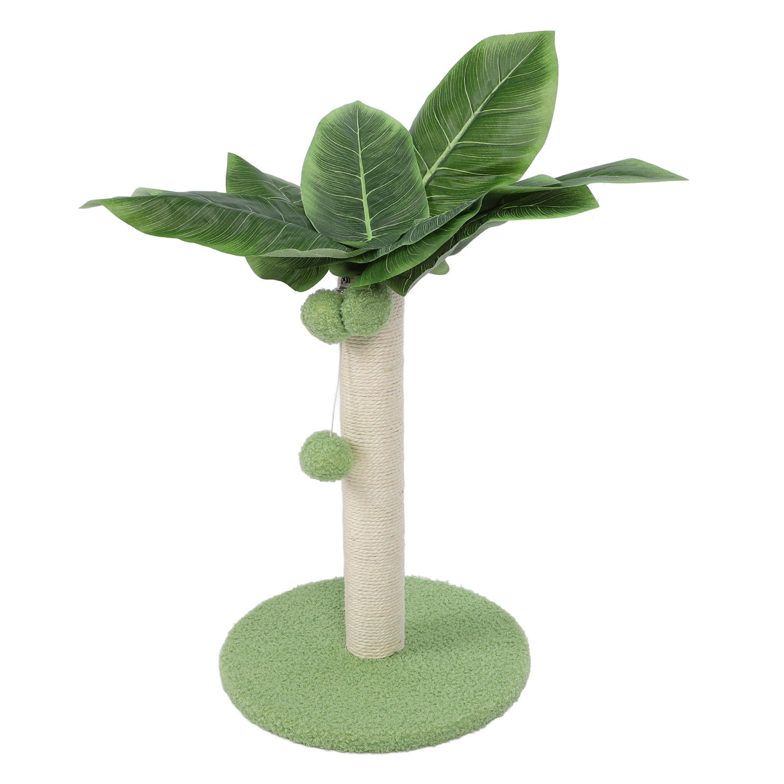 BOKYAN Compact Green Sisal Cat Scratching Post with 3 Plush Balls – Sturdy, Space‑Saving Design for Home Furniture Protection