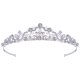 thumbnail image 1 of KAKOWELY Tiara de cumpleaños con corona de diamantes de imitación para boda, diadema de diamantes de imitación de alta gama para niña, 1 of 3