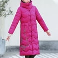 thumbnail image 3 of Cutuoiiu Women's Mid To Long Style Pan Mouth Quilted Jacket Embroidered with Thickened Warm Jacket Gifts, 3 of 6