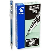 Pilot G-Tec-C Gel Rolling Ball Pens, Hyper Fine Point, Blue Ink 3-Dozen (35486)