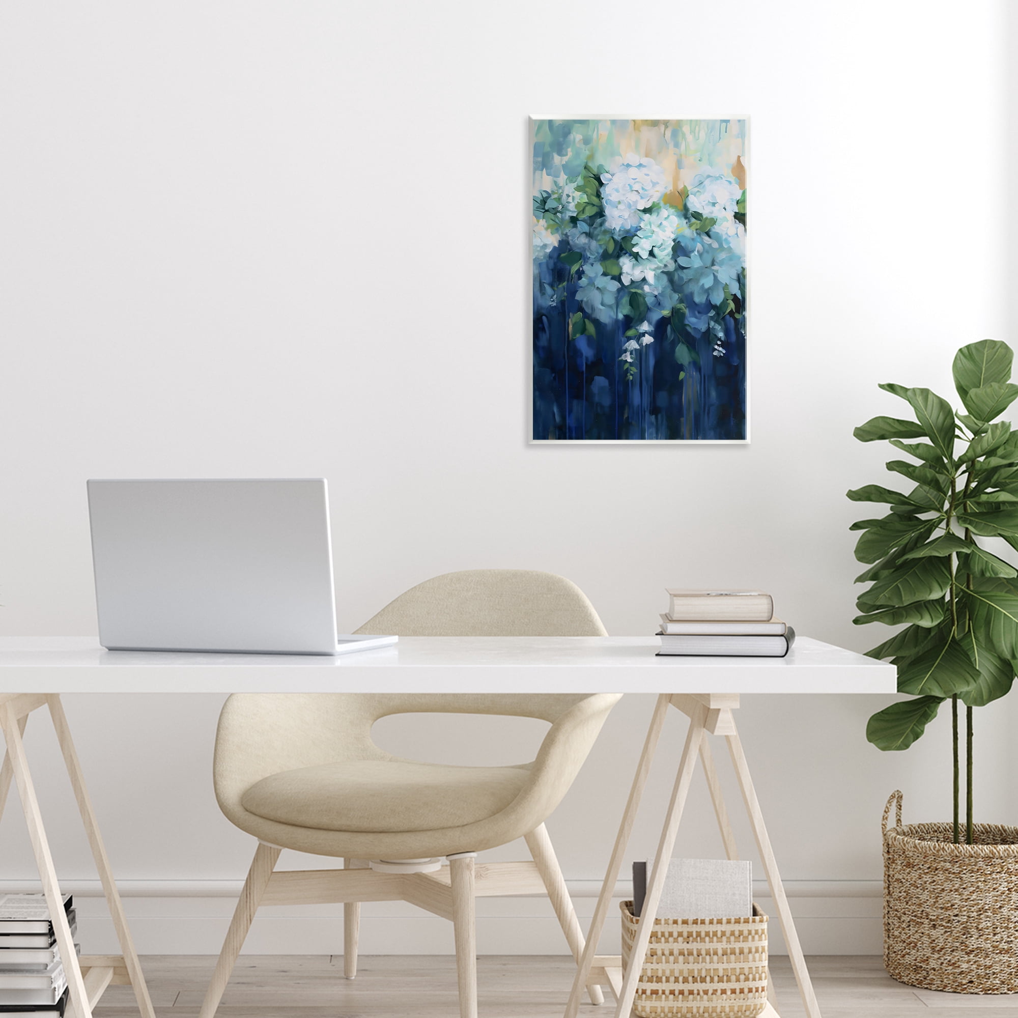 Stupell Industries Lush Blue Hydrangea Abstract Wall Plaque Art, design by Gina Kelly