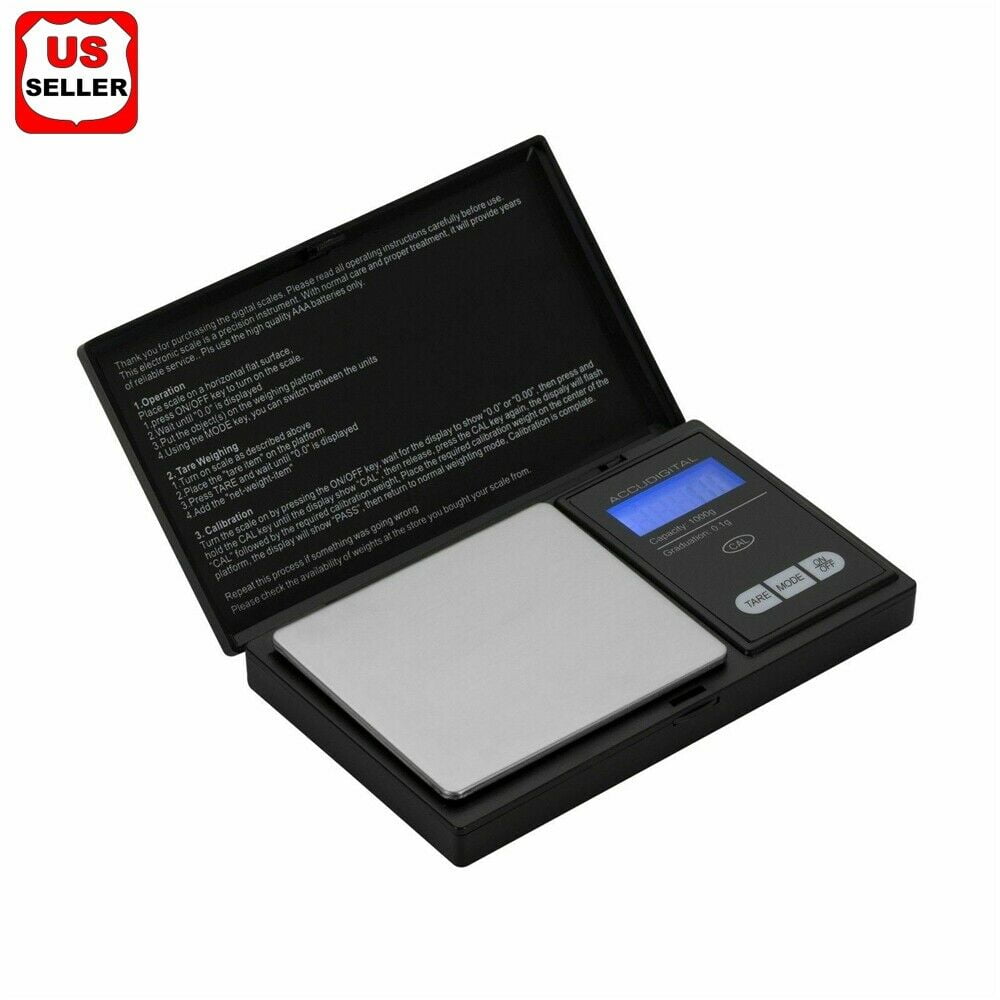 Weigh Gram Scale Digital Pocket Scale 1000g by 0.1g Digital Grams Scale jewelry 