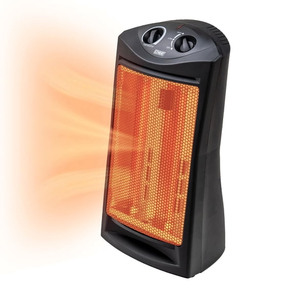 Calefactor Electrico Cuarzo EZ-HEAT MG-QGW15-607 Torre Radiante 1500W Termostato Ajustable