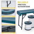 thumbnail image 2 of Folding Table Chair Set, 2.3ft Camping Table,Portable & Sturdy Structure w/Lightweight 11.4lbs,2 Pack Led Folding Stool for Outdoor Camping,Picnic,Hiking & Indoor Gathering, Blue, 2 of 3