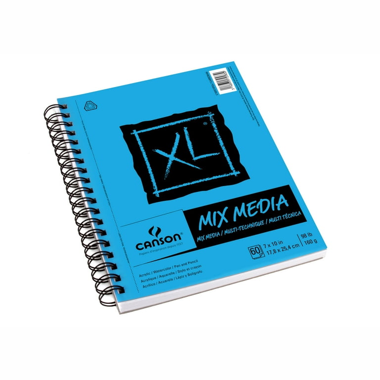 Canson XL Mix Media Pad: Spiral Bound, Sketch, Drawing, Painting