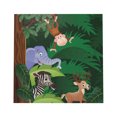 thumbnail image 1 of Suministros para fiestas de cumpleaños infantiles con diseño de animales de la jungla, sombreros, platos desechables, banderines decorativos, 1 of 3