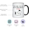 thumbnail image 2 of YouNique Designs One Year Anniversary Coffee Mug, 11 Ounces, 1st Anniversary Cup for Wife, 1 Year Dating Mug for Her (Black Handle), 2 of 6