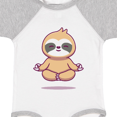 thumbnail image 4 of Inktastic Meditating Sloth Boys or Girls Baby Bodysuit, 4 of 5