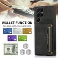 thumbnail image 4 of Nalacover for Samsung Galaxy S23 Ultra Wallet Case with Credit Card Holder Slots Magnetic Closure Kickstand Purse Premium PU Leather+ TPU Shockproof Case for Samsung Galaxy S23 Ultra - Black, 4 of 6