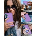 thumbnail image 2 of for Samsung Galaxy A15-5G Case, with Screen Protector, Port Protection, Full-Body Non-Slip Silicone Rubber Covered, 3-Layer Heavy Duty Drop-Proof Cover Phone Case, Mint/Purple, 2 of 14