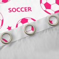 thumbnail image 4 of Erosebridal Soccer Print Blackout Curtains Set of 2 (52x84 Each) for Kids Teens,Boys Girls Sport Gamer Window Curtains,Super Cozy Room Decor, 4 of 6