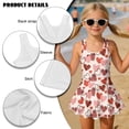 thumbnail image 6 of Xixirimido Heart Shapes Leopard Pink Print Girls One Piece Swimsuits Sleeveless Swim Dress for Girls Skirted Bathing Suit Hawaiian Skirt Swimwear UPF 50+ Sun Protection, 3-4 Years, 6 of 7
