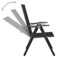 thumbnail image 4 of vidaXL 5 Piece Garden Dining Set Aluminium Black, 4 of 8