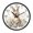 Watercolor Bunny in Floral, variant on Voice Activated Clock with Glow Light 12 Inch Large Silent Wall Clock Battery Operated for Home Decor Easter Bunny and Chicks