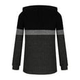 thumbnail image 6 of Weiqiqre Fall Outfits for Women Color Block Knit Hoodie – Casual Long Sleeve Pullover Sweater Tops with Pocket, 6 of 6