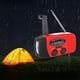thumbnail image 4 of Radio con linterna solar de manivela de 1200 mAh y 3 LED para prevención de desastres y emergencias meteorológicas, 4 of 6