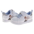 thumbnail image 5 of Frozen Toddler Girls Anna And Elsa Hook And Loop Sneakers, White, Size: 6, 5 of 6