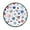 Fireworks and Flag, variant on 36.2 Inch Round Floor Mat Christmas Design with Snowmen Carpet Decor Rug for Living Room Bedroom