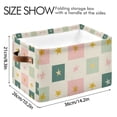 thumbnail image 4 of Yayeee Canvas Storage Basket with Handles for Shelves Fabric Bins Closet Organizer, Beige Abstract, 4 of 8