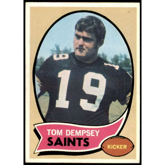 Tom Dempsey Rookie Card 1970 Topps #140