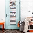 thumbnail image 7 of Over The Door Organizer Storage 6 Layers, Wall Mount Hanging Organizer with 5 Large Pocket Organizers and 3 Small Pockets for Baby Essentials, Toys, Cosmetics, and Sundries (Beige, 1 Pack), 7 of 7