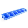 thumbnail image 3 of AA Products Inc. P-SH-6PB Plastic Storage Stacking Bin for SH-4604(42" W * 46" H) Shelf Unit Shelf Accessories, 10-Inch by 6.2-Inch by 4.5-Inch, Blue, Case of 6, 3 of 5