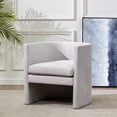 thumbnail image 4 of Safavieh Couture Rosabeth Curved Accent Chair - 26 IN W x 26 IN D x 28 IN H - 26 IN W x 26 IN D x 28 IN H Light Grey, 4 of 6