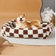 thumbnail image 4 of Lesure Cute Dog Bed for Small Dogs - Washable Puppy Beds,Cozy Rectangle Orthopedic Pet Sofa with Jacquard Shaggy Plush & Anti Slip Bottom,25x21x7inches, 4 of 5