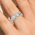 thumbnail image 4 of 0.36ct Marquise Diamond Moissanite Blooming Willow Wedding Ring 18K White Gold Over Silver, 4 of 4