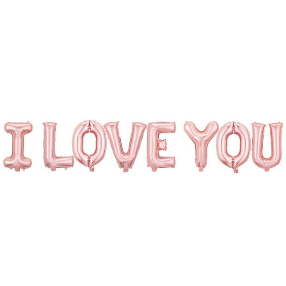 ShipinyLetters Foil Balloons Birthday Wedding Party Anniversary Decor Valentine's Day, Valentine‘s Day Decor, Love Gifts for Her/Him, Pink