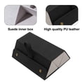 thumbnail image 3 of Eyeglass Storage Case Multi-plaid leather handmade eyeglass case, 3 of 5