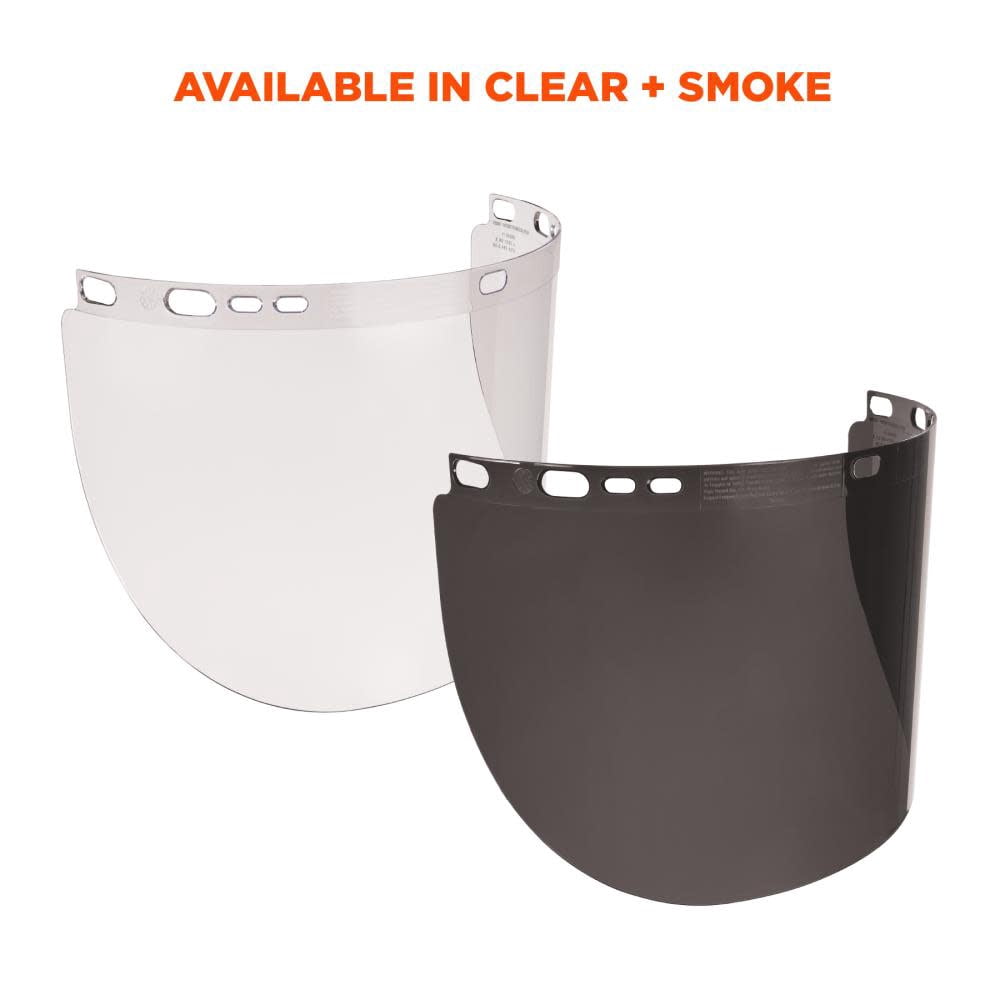 Ergodyne B3131868 8998 Face Shield Replacement for Full Brim HH, Clear