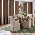thumbnail image 3 of TURCURNO Light Filtering Linen Curtains for Bedroom,Soft Textured Brown Curtain with Bronze Grommet,Farmhouse Semi Sheer Drapes,Taupe,2 Panels,52"x84", 3 of 10