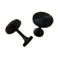 thumbnail image 2 of Esquirla 2 Pieces Curtain Holdbacks Decorative Curtain Holders Wall Mounted, Drapery Tieback Hooks Metal Drape Holder for Office Hotel Black, 2 of 8
