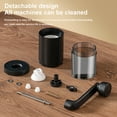 thumbnail image 6 of 1 Pcs Hand Crank Coffee Grinder Manual Portable Coffee Machine for French Press Turkish Coffee, Adjustable Grinding, Plastic Body, 19g Bean Capacity, Travel Camping Outdoor Use, No Battery Needed, 6 of 8
