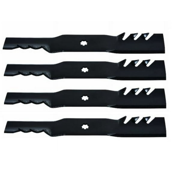 4 Pack 42" Gator Mulch Mower Blades John Deere Z225 Z235, LA125, LA135 592-615