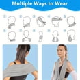 thumbnail image 3 of QUTETN [ 6 Pack] Cooling Towel ( 40" x 12" ) Chilly Towel, Neck Towels to Keep You Cool, Ice Towel for Sport, Yoga, Trip, Beach, Camping, Cruise, Gym and More, Neck Cooling Wraps, 3 of 4