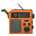 thumbnail image 2 of Tecsun GR-98 Battery Flashlight Portable Emergency Radio, Orange, 2 of 6