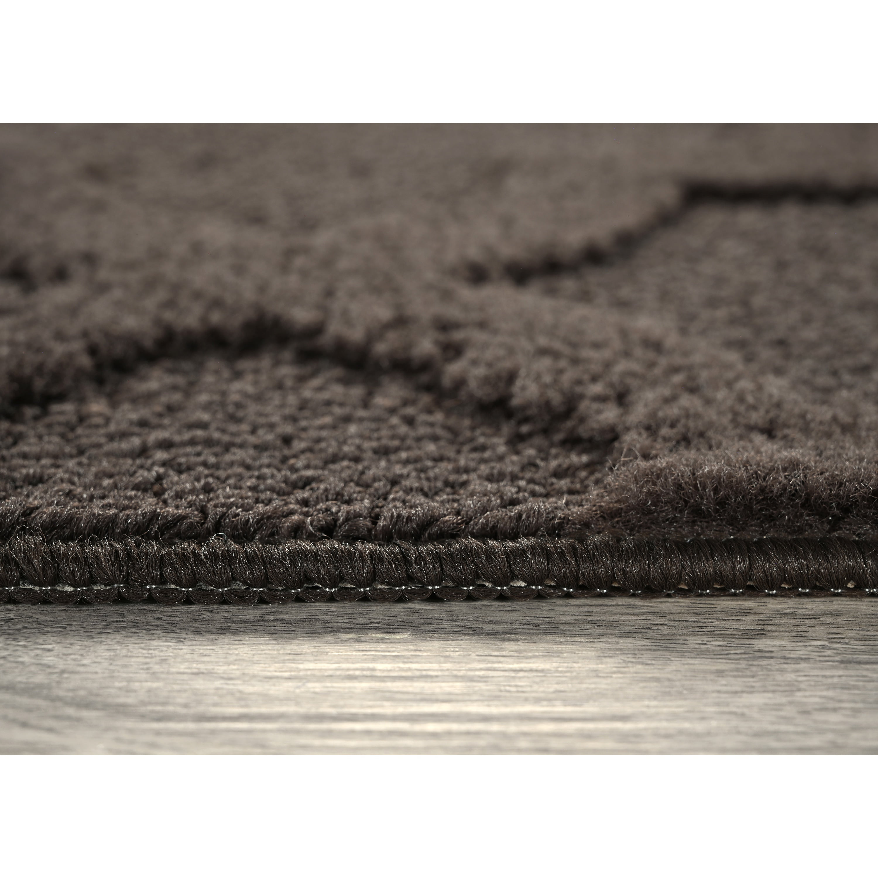 Garland Rug Quatro Polypropylene Mocha Indoor Runner Rug, 3' x 8'