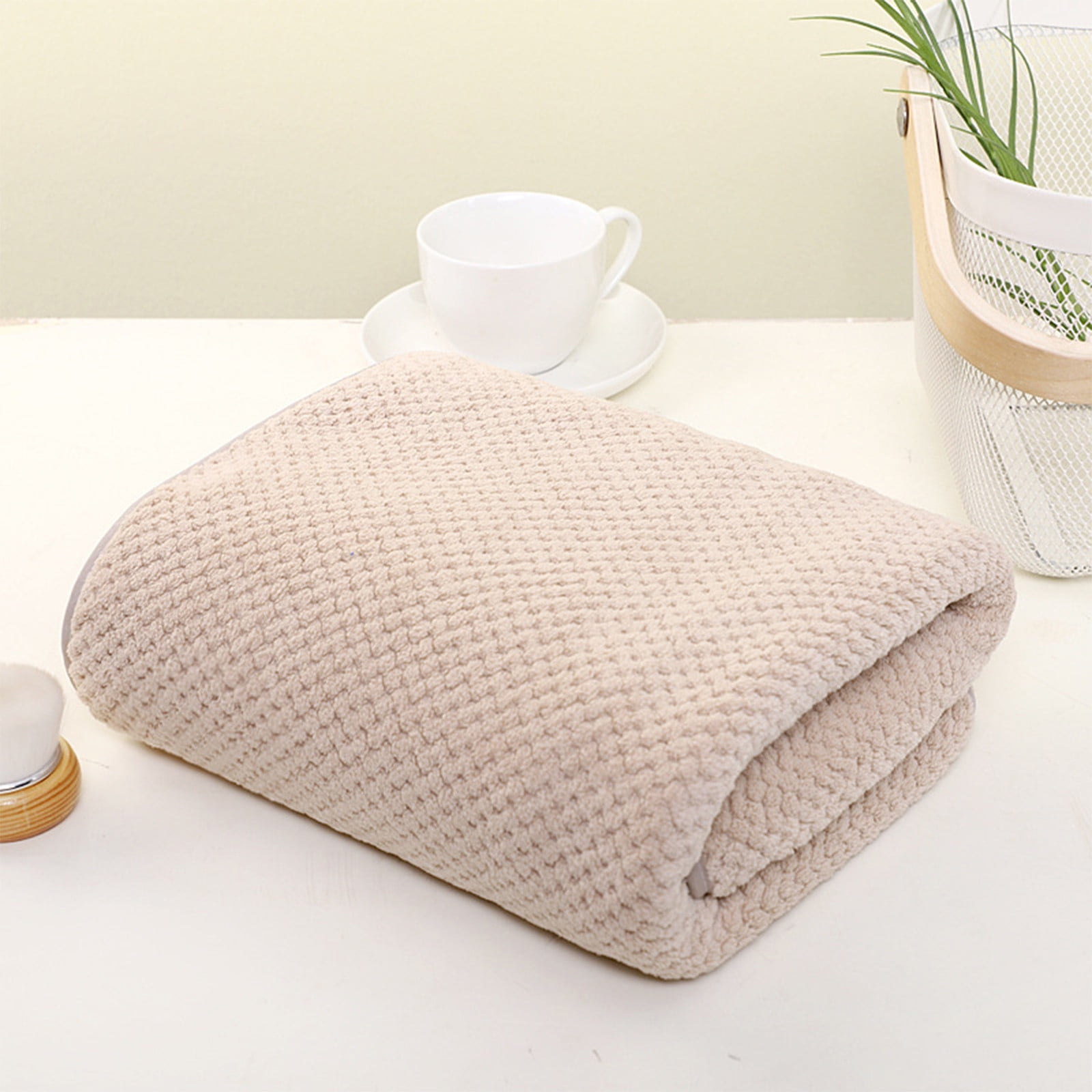 Lot De 8 Serviettes De Bain Microfibre 600g/m² - 2 Grandes Serviettes, 2 Essuie-mains, 4 Gants - Douces Et Séchage Rapide